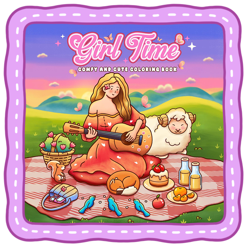 girl time coloring book