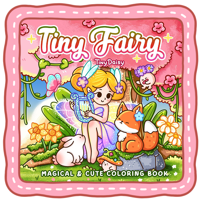 Tiny Fairy Coloring Book