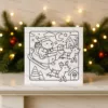 Santa Capybara Sleigh Christmas DIY Colouring Card – Cute Festive Holiday Greeting 1 Santa Capybara Sleigh Christmas DIY Colouring Card – Cute Festive Holiday Greeting