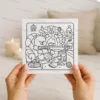Cosy Bear Fireplace Christmas DIY Colouring Card – Cute Festive Holiday Greeting 3 Cosy Bear Fireplace Christmas DIY Colouring Card – Cute Festive Holiday Greeting