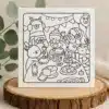 Christmas Dinner Party DIY Colouring Card – Festive Holiday Greeting 3 Christmas Dinner Party DIY Colouring Card – Festive Holiday Greeting