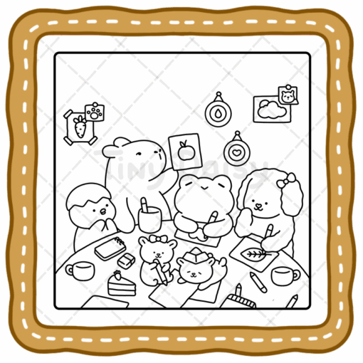 Jumbo Fuzzy Buddies Coloring Book - Tiny Daisy Fuzzy Buddies World Book for All Ages