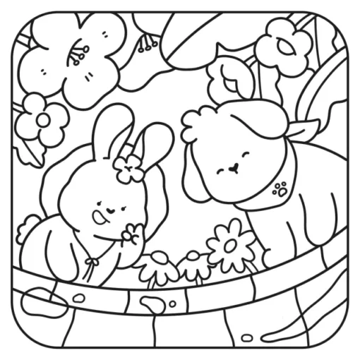 Tiny Buddies Coloring Book – Magical Cute & Fuzzy Animal Pages