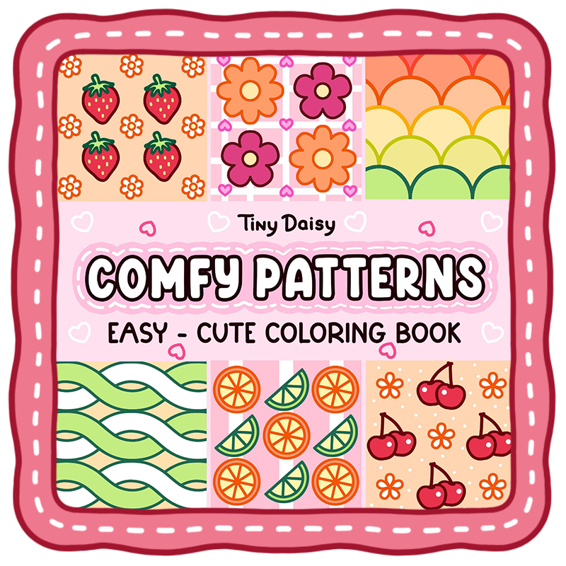 patterns coloring book cozy easy page